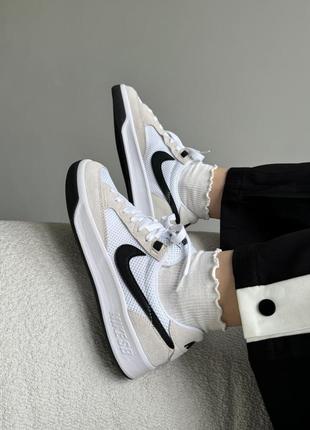 Кроссовки nike sb adversary white/black