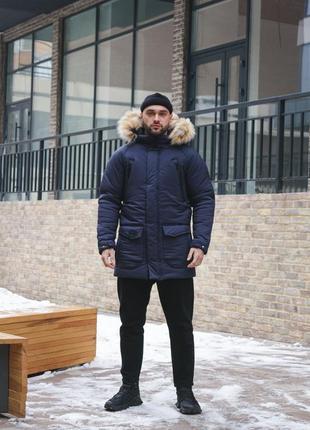 Парка зимова чоловіча "hotwint" intruder синя