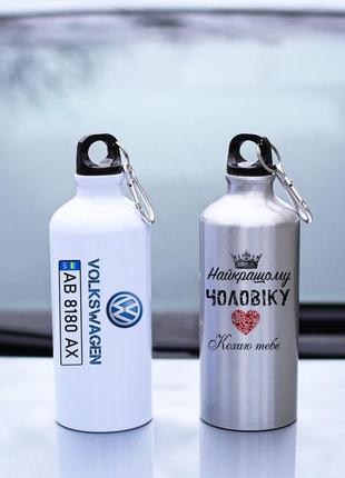 Спортивная металлическая фляга