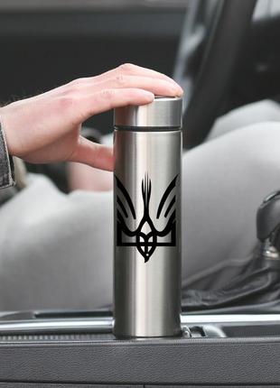 Термос "трезубец" с принтом