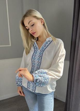 Вышиванка женская, вышитая блуза7 фото