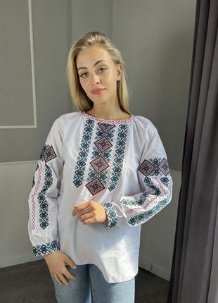 Вышиванка женская, вышитая блуза6 фото