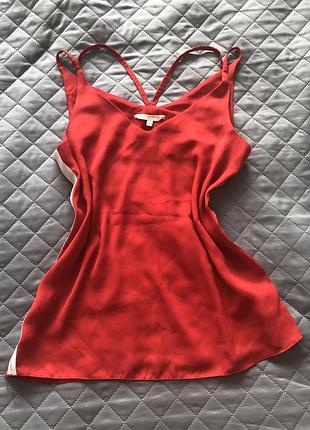Блуза майка красная