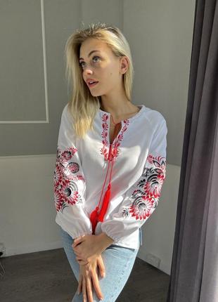 Вышиванка женская, вышитая блуза2 фото