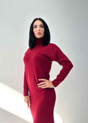 Платье миди из ангоры