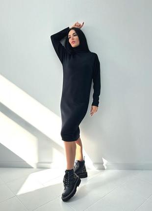 Платье миди из ангоры