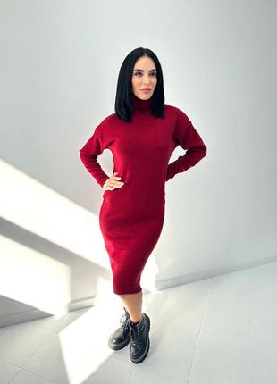 Платье миди из ангоры