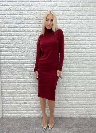 Платье миди из ангоры