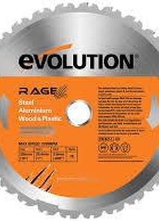 Диск evolution 185х25, 4 мм 16зуб, метал, пластик, дерево.