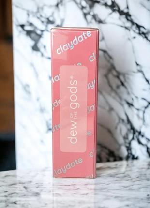 Маска з рожевою глиною та ефірними оліями dew of the gods claydate healing face mask