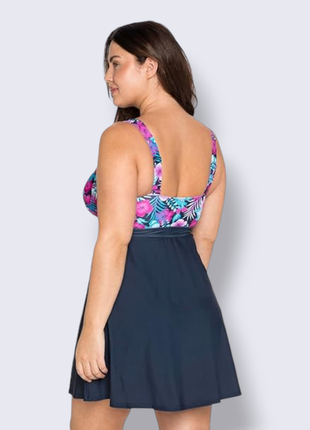 Слитный купальник платье