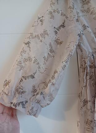 Міні сукня прозора туніка пишна юбка зебри3 фото