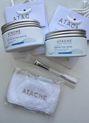 Восстанавливающая успокаивающая маска atache essentielle reafirming mask green tea 200 ml(маска, скраб)