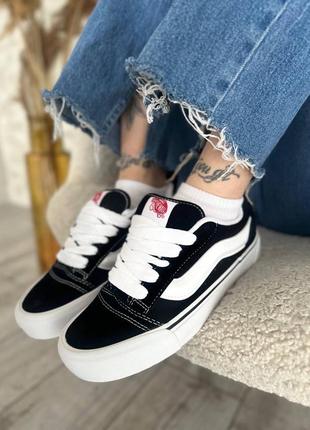 Женские кроссовки vans knu school black