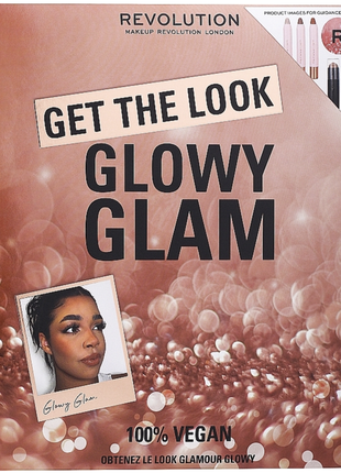 Набір косметики makeup revolution get the look glowy glam