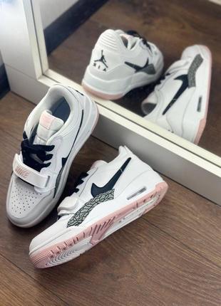 Женские кроссовки nike legacy 312 low white/pink3 фото