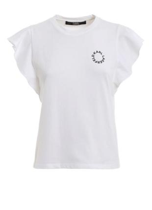 Karl lagerfeld белая футболка, оригинал