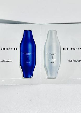Пробник сиворотки для обличчя shiseido bio-performance skin filler duo serum