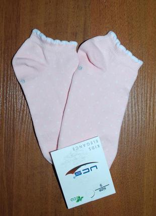 Укорочені шкарпетки р.  9 горошки юск ucs