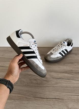 Adidas samba кроссовки кожаные оригинал