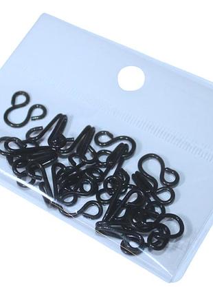 Гачки пришивні №4/22мм/10шт:чорний №4
