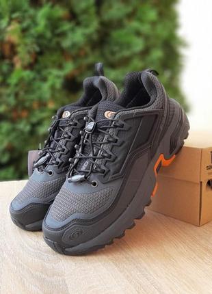 Мужские качественные и стильные кроссовки для мальчиков salomon acs+ft серые