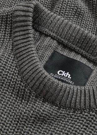 Брендовый теплый мужской джемпер clockhouse by c&a этикетка
