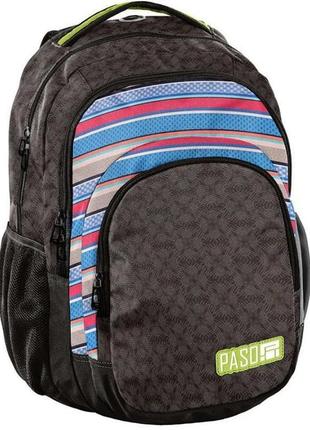 Міський рюкзак paso 34х47х22 см коричневий cl0102080