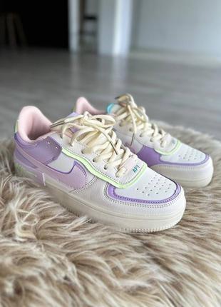 Женские кроссовки nike air force 1 shadow grape