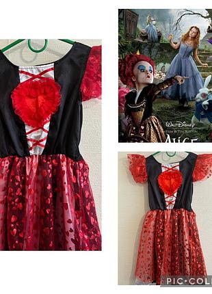 Детское красивое яркое платье для карнавального образа,, красный королева,
