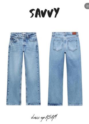 Джинси wide leg zara jeans