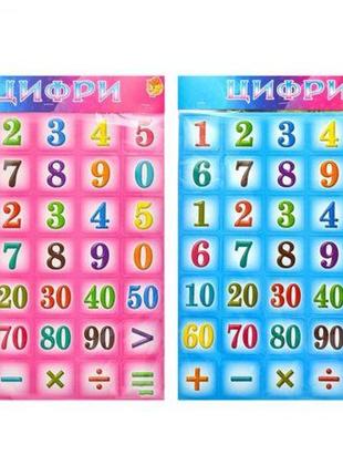 Магнітні цифри на планшеті комбінований різнобарв'я