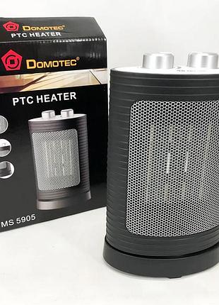 Тепловентилятор керамический domotec ms-5905 ceramic черный 1.5вт
