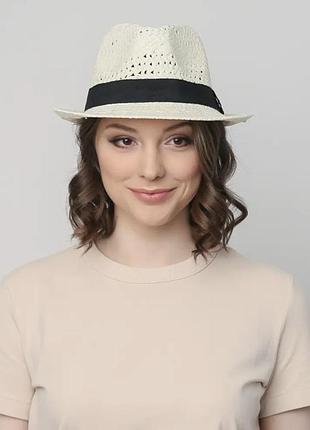 Шапка шлапа шляпка натуральная бумага h&m конотье панама подростковая