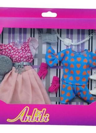 Одяг та аксесуари для ляльки "anbibi", вид 1 комбінований різнобарв'я