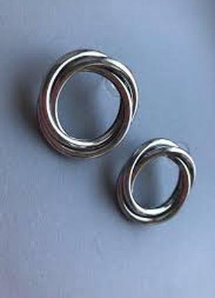 Сережки-гвоздики круглої форми "nyv nyv" (корея) 3 см