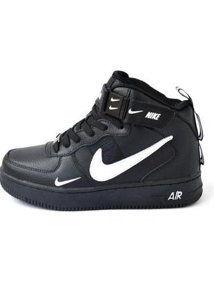 Nike air force с мехом зимние кроссовки мужские найк аир форс аир форс