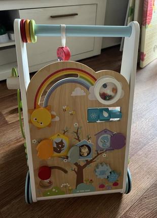 Каталка-ходунки - busyboard з натурального дерева