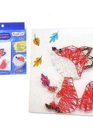 Набор для творчества "лисичка" m5872ua рисунок нитью по технике strsng-art