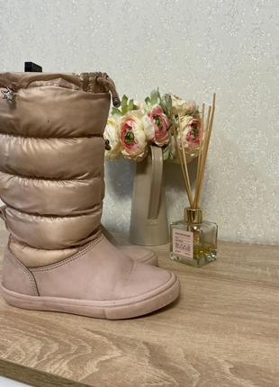 Сапожки, ботинки, дутики прорезиненная нижняя часть обуви