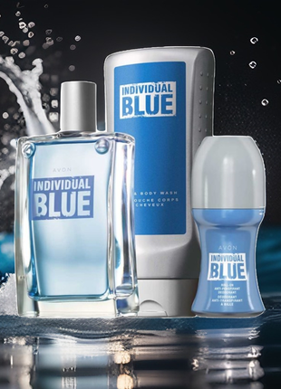 Avon individual blue мужской набор 3 единицы