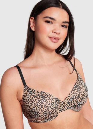 Бюстгальтер леопардовый базовый оригинал victoria’s secret pink