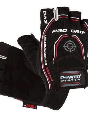 Перчатки для фитнеса pro grip evo xs power system черный (2000002545255)1 фото