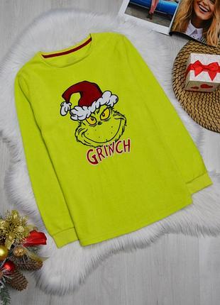 Кофта світшот фліска світер домашній салатові з грінчем