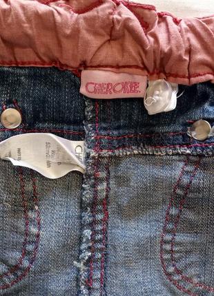 Коротка спідниця стрейч джинс3 фото