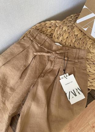 Брюки льон zara 116-122 см