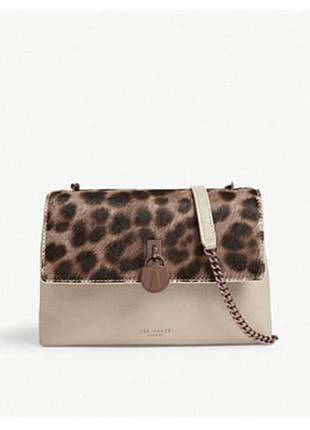 Брендовая сумка ted baker canann leopard padlock cross body bag оригинал