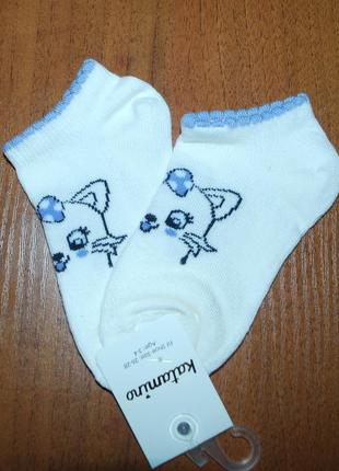 Укорочені шкарпетки р. 3-4 katamino катаміно котик