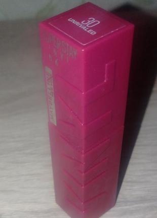Помада maybelline superstay vinyl ink liquid lipstick 30