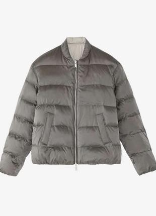 Пуховик бомбер massimo dutti